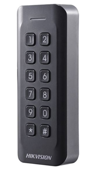 Kltri Wiegand 26/34 bit, 125kHz krtyaolvas billentyzettel, Hikvision DS-K1802EK